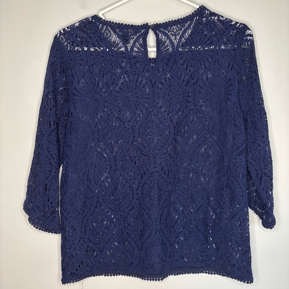 Banana Republic Blue Blouse Elegant Top - Picture 4 of 5